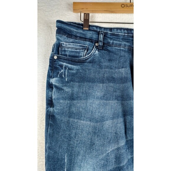 Richlook Waist 38 Blue Distressed Men’s Casual Straight Jeans Pre-Owned - Picture 3 of 15